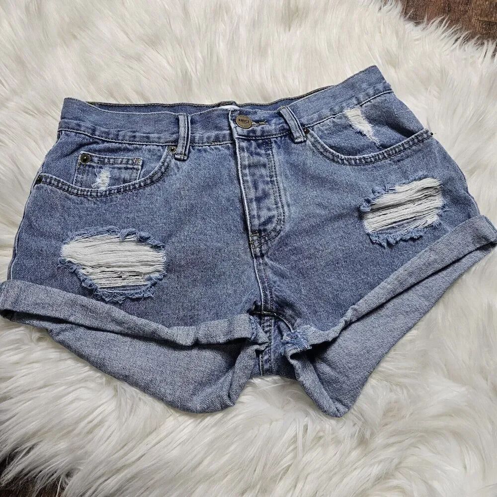 Amuse Society Distressed Cuffed Women's Size 27 Denim